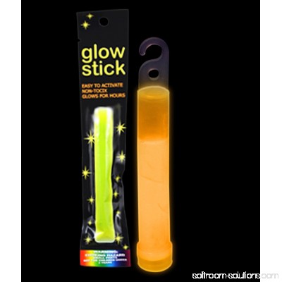 6 Inch Retail Packaged Glow Stick - Orange